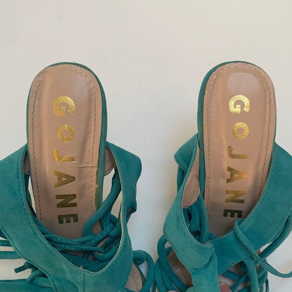 GO JANE Strappy Lace Up Round ToeStillettos - Picture 7 of 8